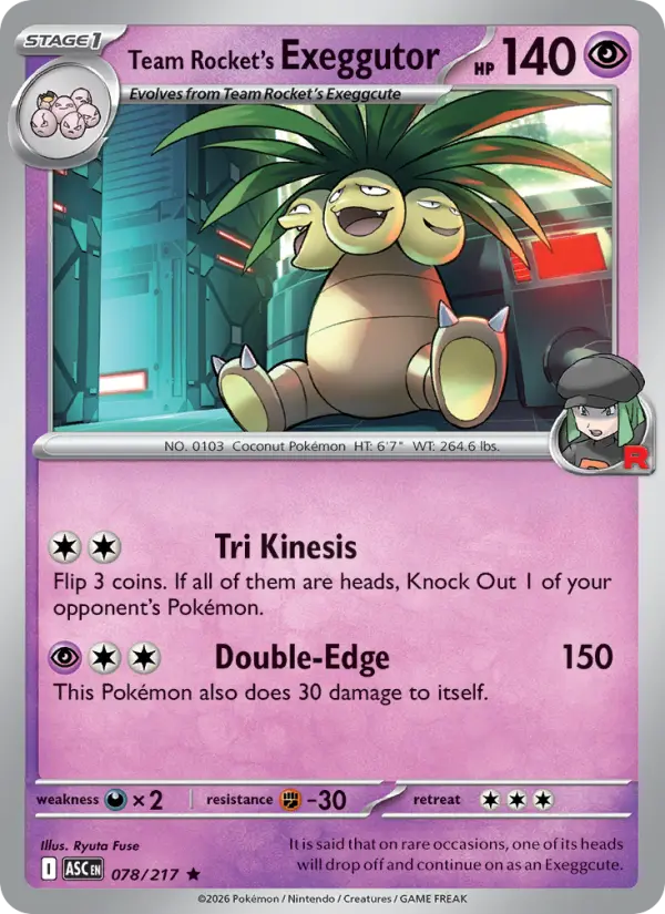 Team Rocket's Exeggutor #078 — Ascended Heroes