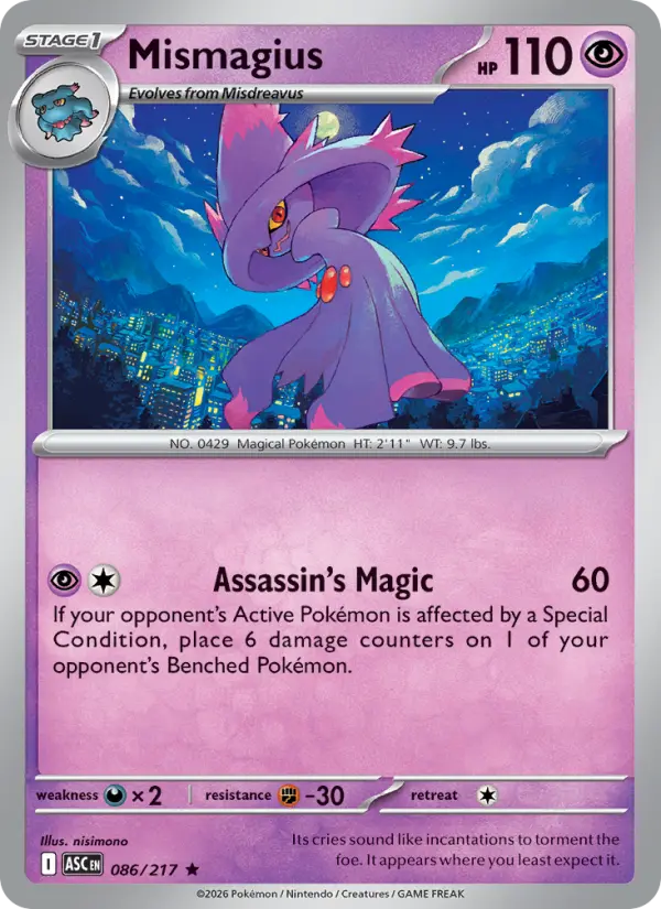 Mismagius #086 — Ascended Heroes