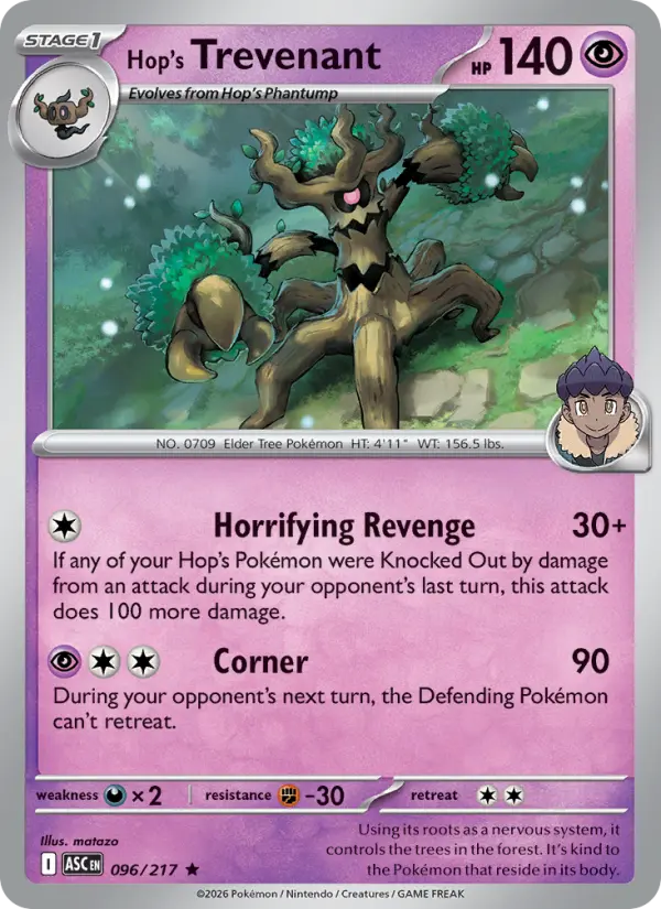 Hop's Trevenant #096 — Ascended Heroes