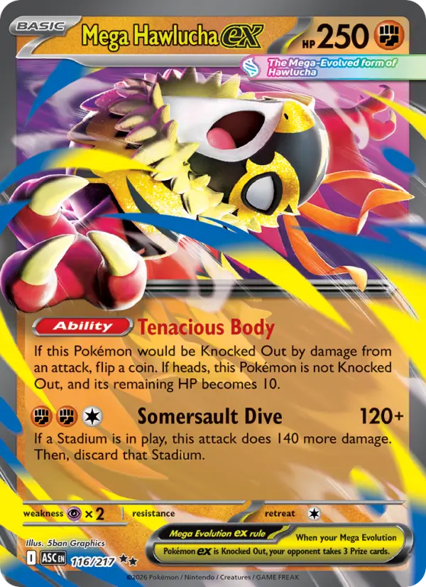Mega Hawlucha ex #116 — Ascended Heroes