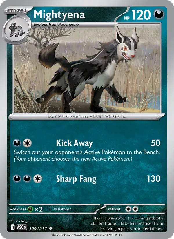 Mightyena #129 — Ascended Heroes
