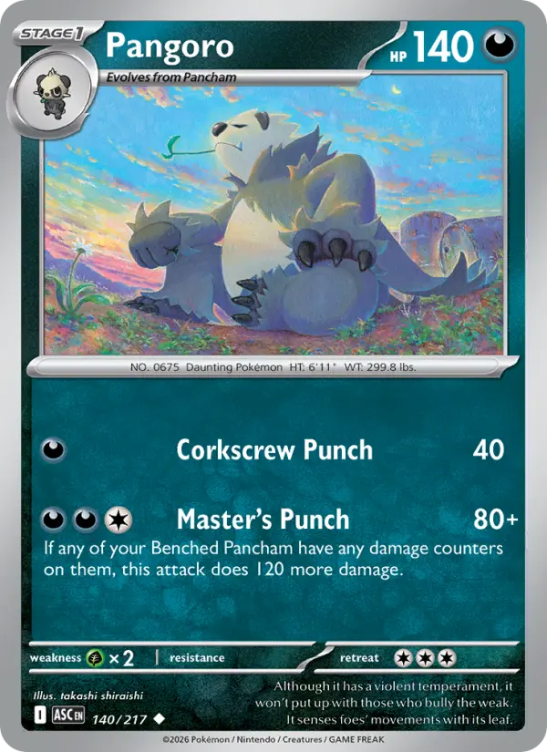 Pangoro #140 — Ascended Heroes