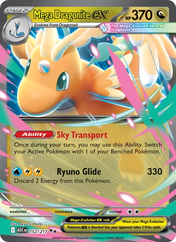 Mega Dragonite ex #152 — Ascended Heroes
