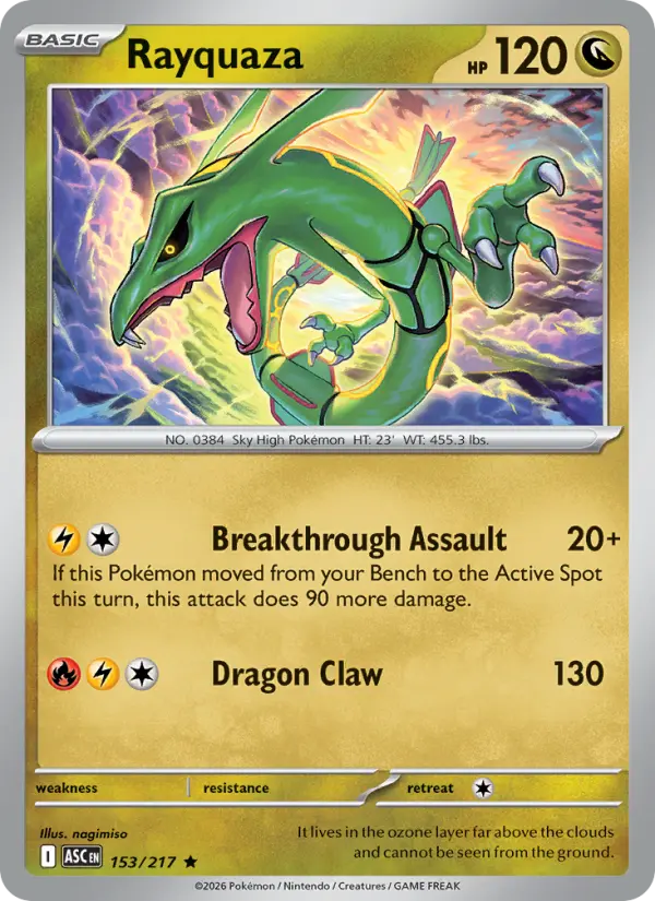 Rayquaza #153 — Ascended Heroes