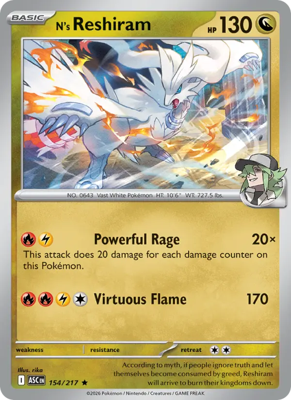 N's Reshiram #154 — Ascended Heroes