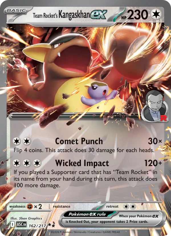 Team Rocket's Kangaskhan ex #162 — Ascended Heroes