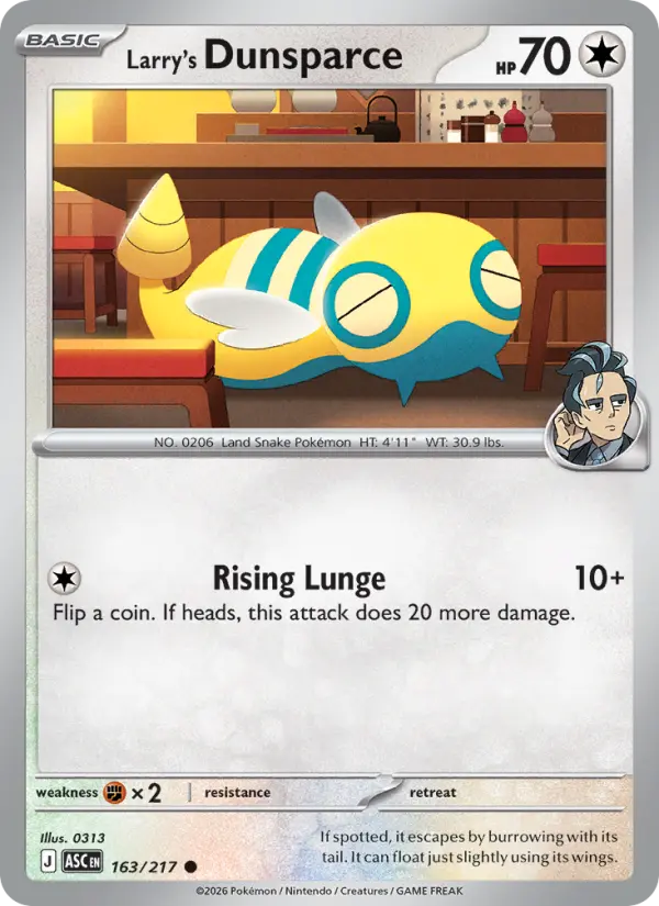 Larry's Dunsparce #163 — Ascended Heroes