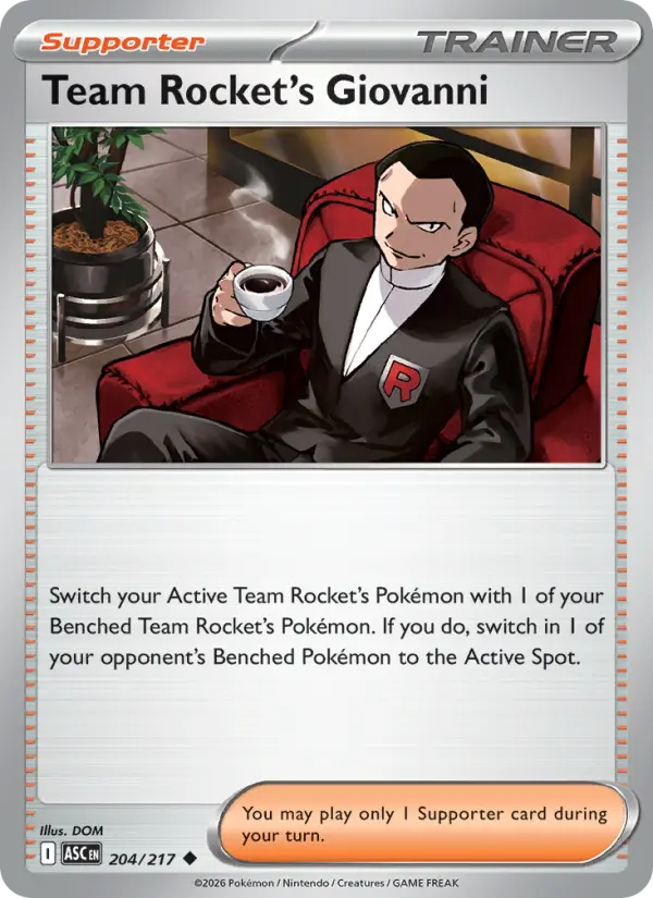 Team Rocket's Giovanni #204 — Ascended Heroes