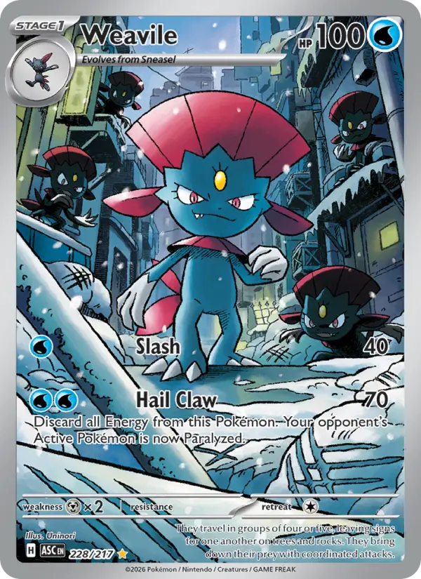 Weavile #228 — Ascended Heroes