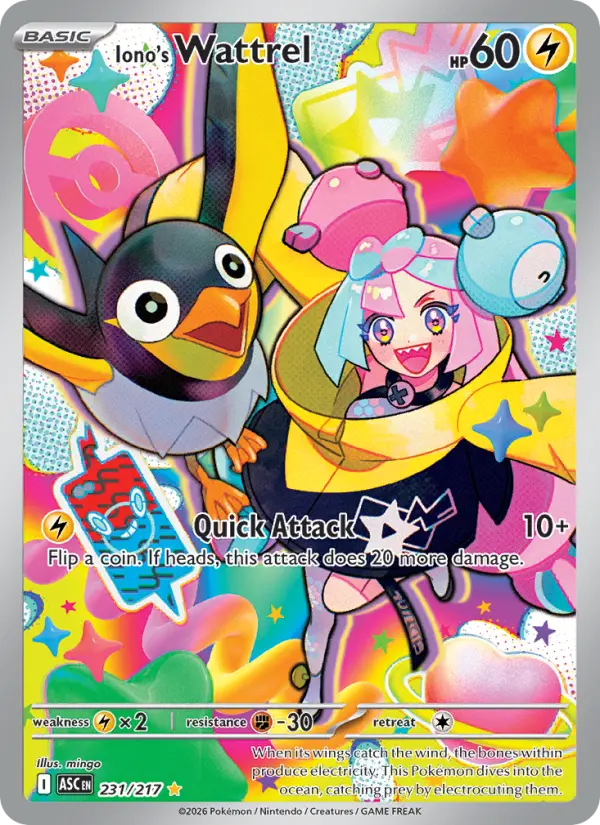 Iono's Wattrel #231 — Ascended Heroes