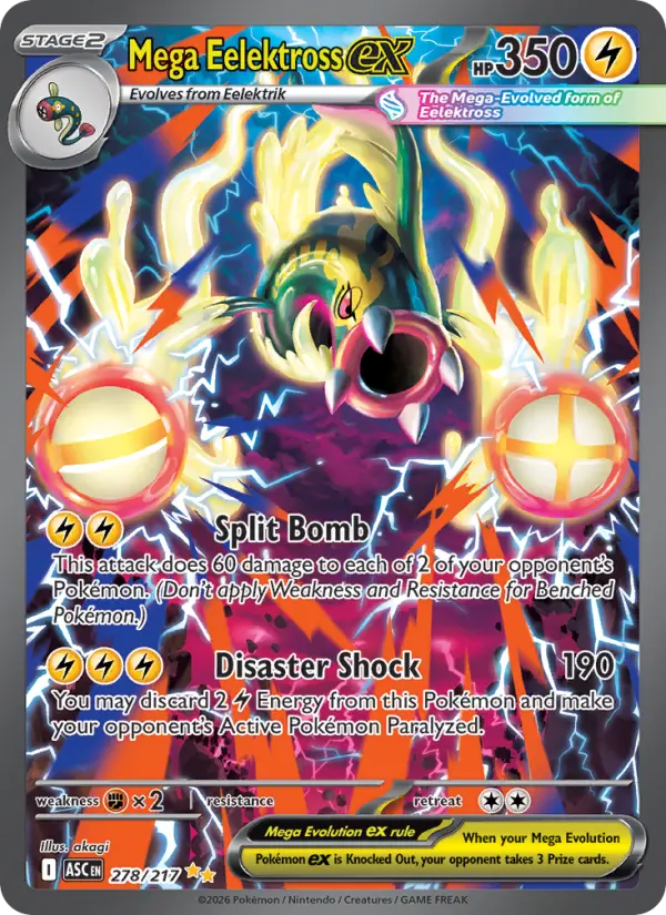 Mega Eelektross ex #278 — Ascended Heroes