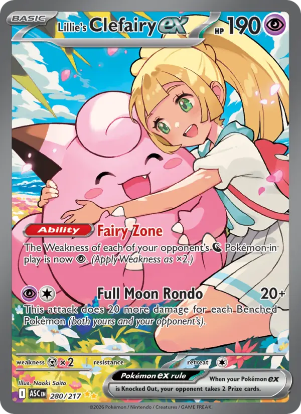 Lillie's Clefairy ex #280 — Ascended Heroes