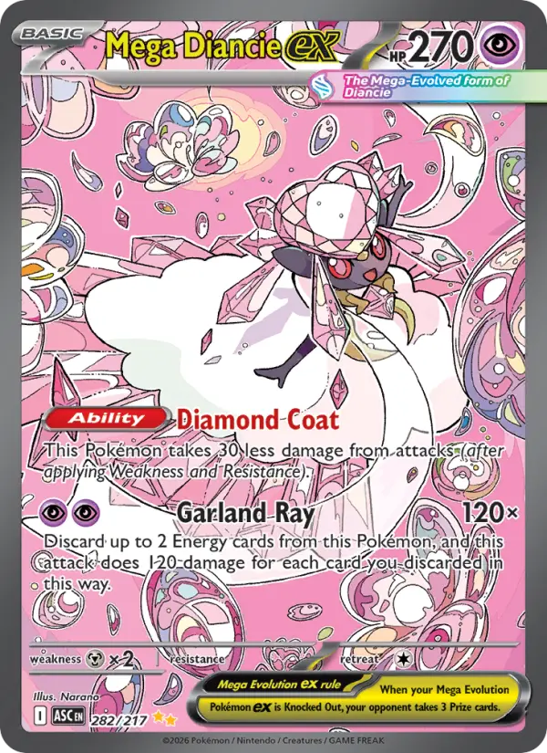 Mega Diancie ex #282 — Ascended Heroes