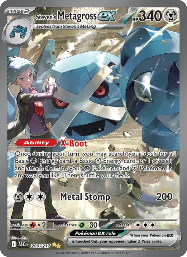 Steven's Metagross ex #289 — Ascended Heroes