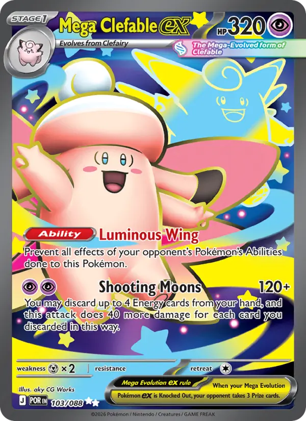 Mega Clefable ex #103 — Perfect Order