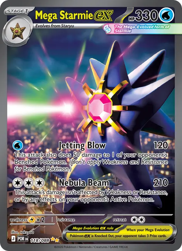 Mega Starmie ex #118 — Perfect Order