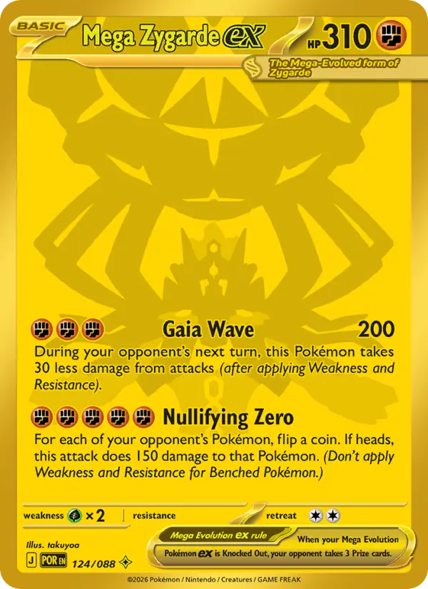 Mega Zygarde ex #124 — Perfect Order