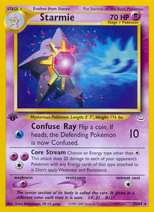 Starmie #25 — Neo Revelation