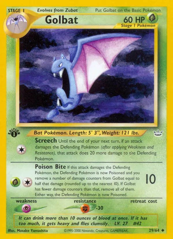 Golbat #29 — Neo Revelation