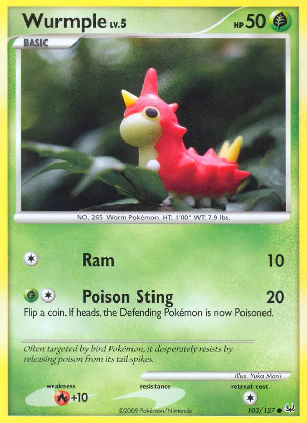 Wurmple #103 — Platinum