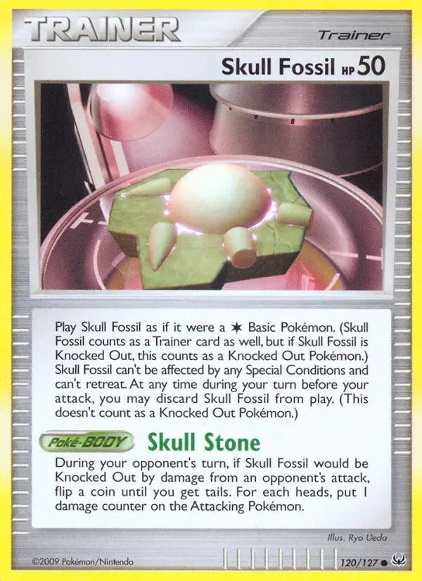 Skull Fossil #120 — Platinum