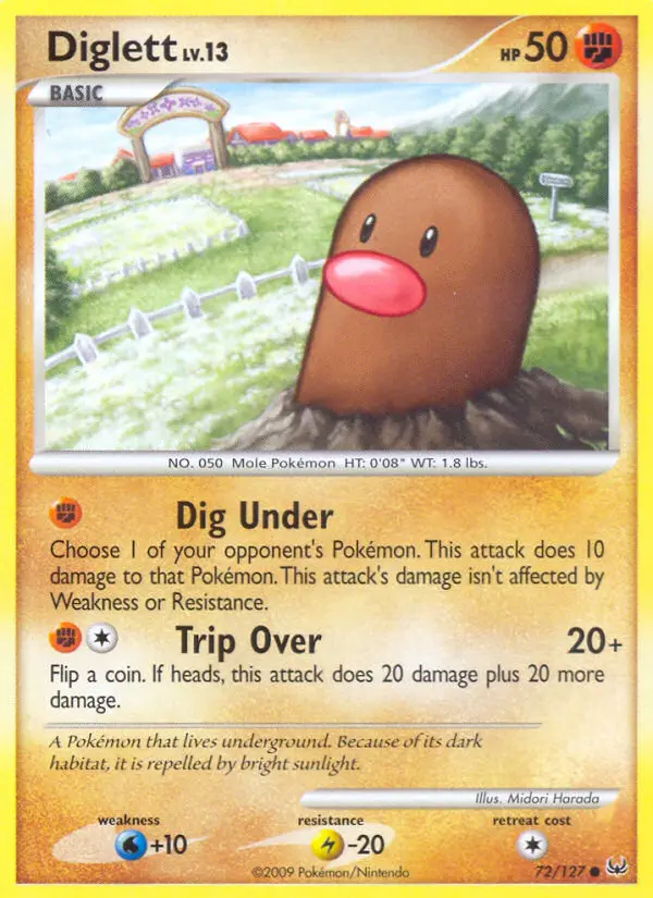 Diglett #72 — Platinum