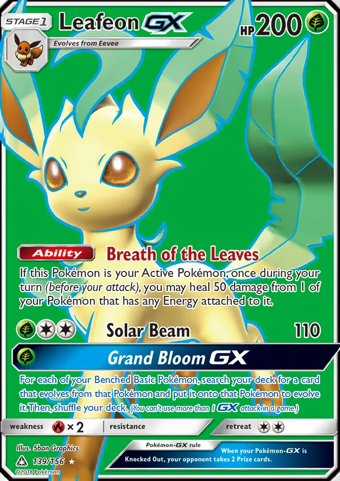 Leafeon GX #139 — Ultra Prism