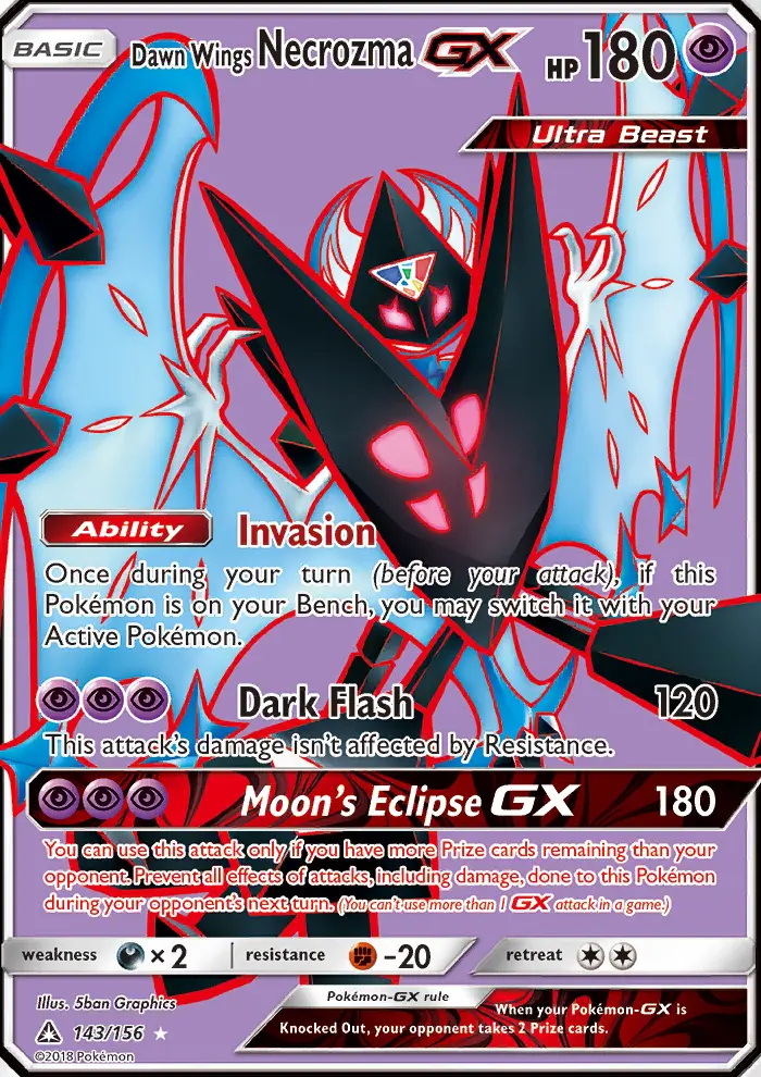 Dawn Wings Necrozma GX #143 — Ultra Prism