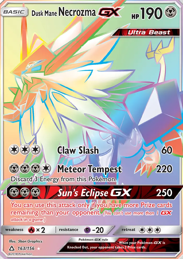 Dusk Mane Necrozma GX #163 — Ultra Prism