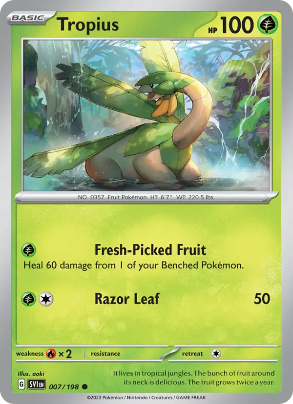 Tropius #007 — Scarlet & Violet