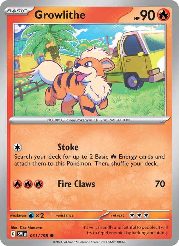 Growlithe #031 — Scarlet & Violet