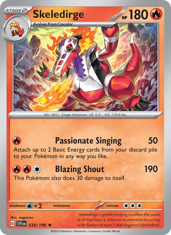 Skeledirge #038 — Scarlet & Violet