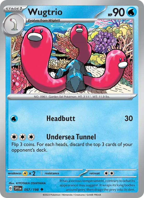 Wugtrio #057 — Scarlet & Violet