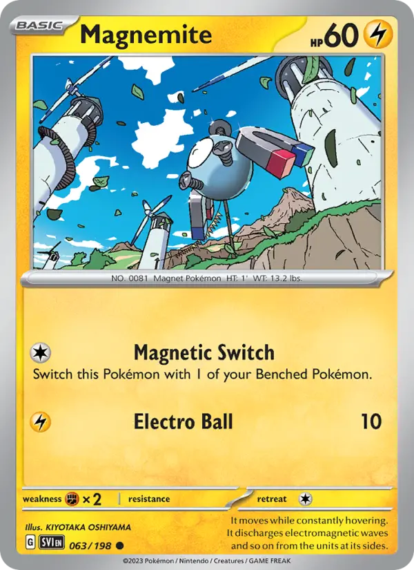 Magnemite #063 — Scarlet & Violet