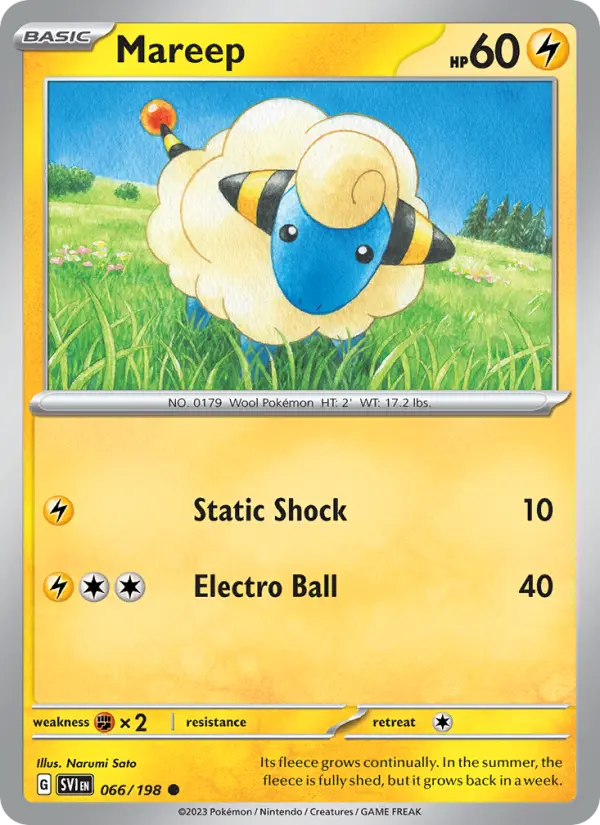 Mareep #066 — Scarlet & Violet