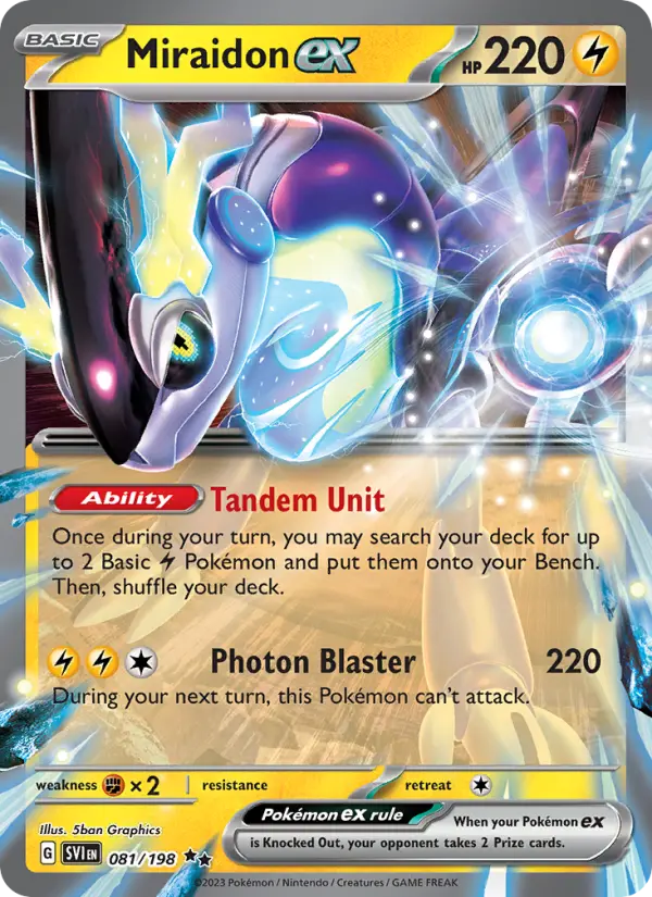 Miraidon ex #081 — Scarlet & Violet