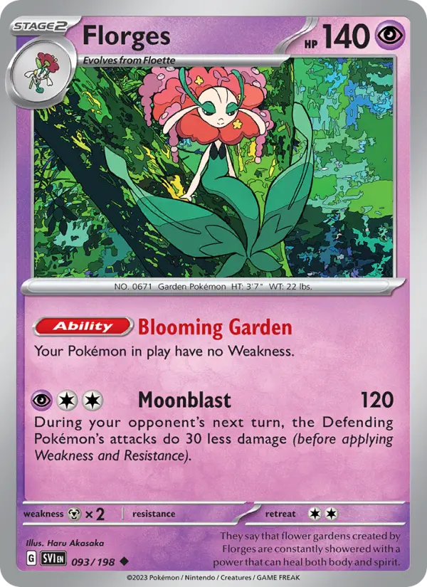 Florges #093 — Scarlet & Violet