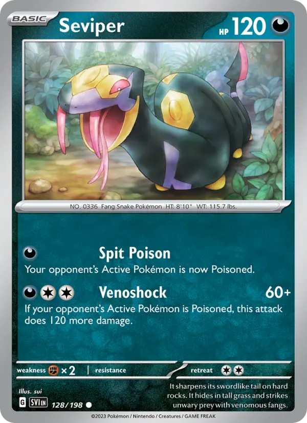 Seviper #128 — Scarlet & Violet