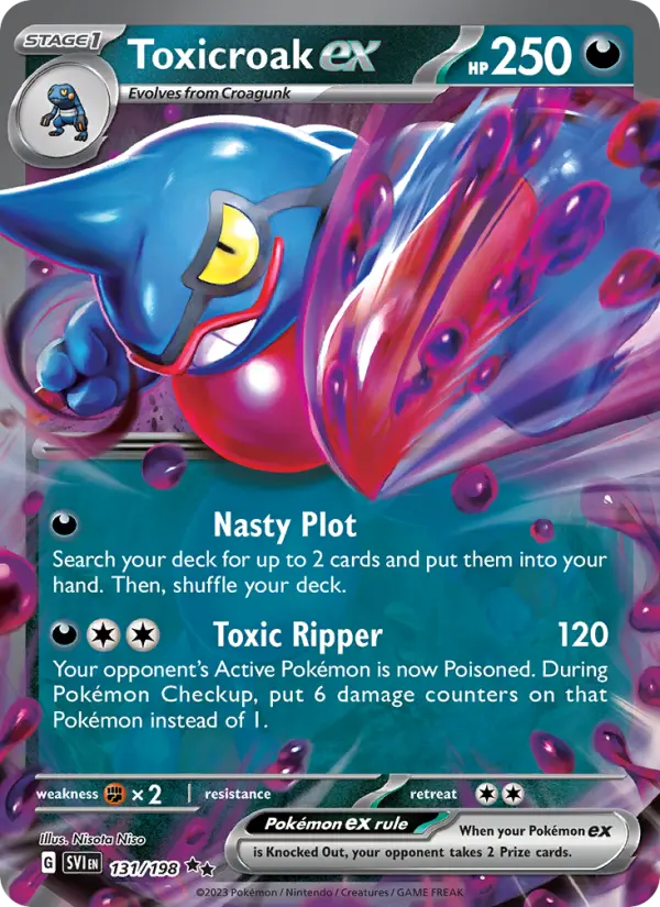 Toxicroak ex #131 — Scarlet & Violet