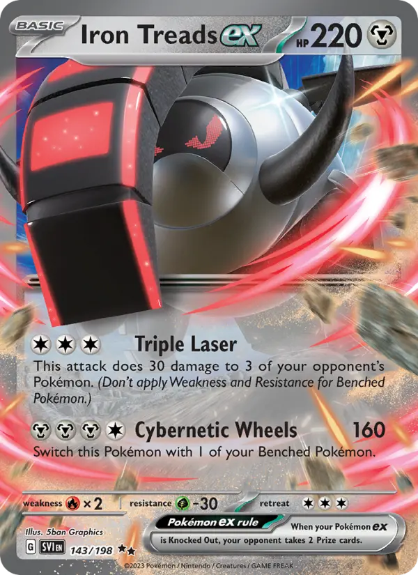 Iron Treads ex #143 — Scarlet & Violet