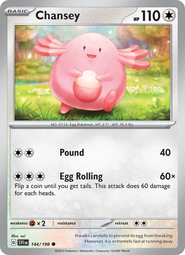 Chansey #144 — Scarlet & Violet
