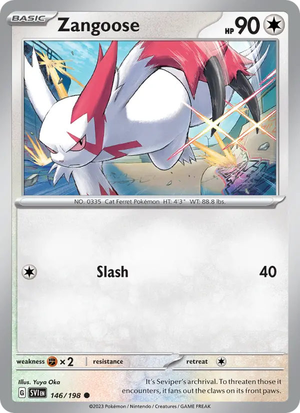 Zangoose #146 — Scarlet & Violet