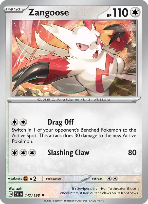 Zangoose #147 — Scarlet & Violet