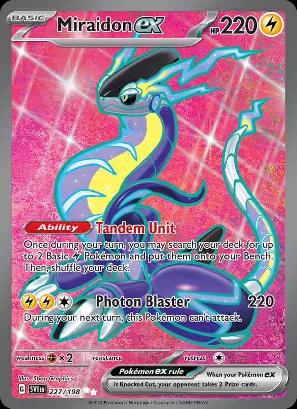 Miraidon ex #227 — Scarlet & Violet