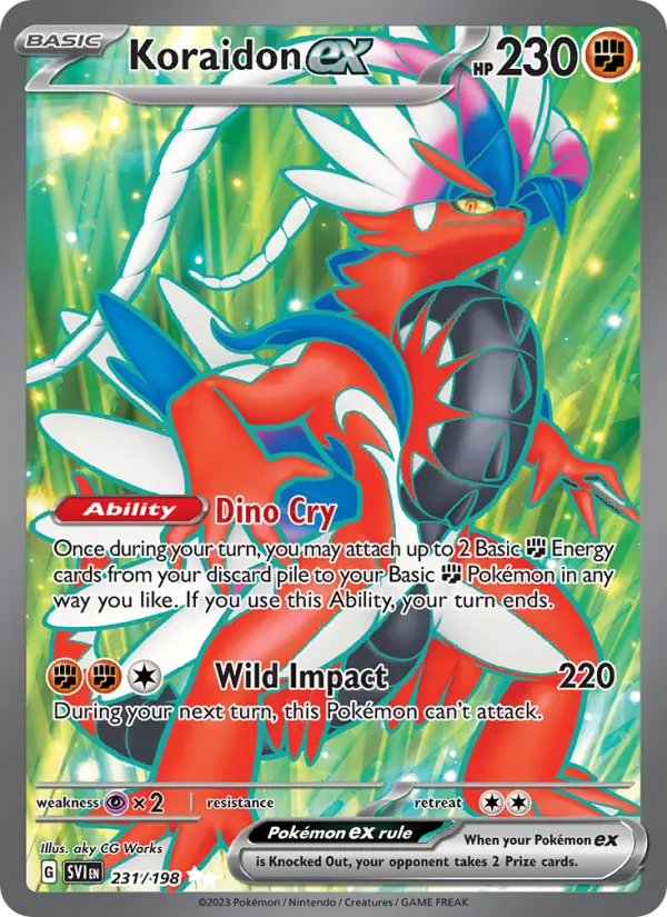 Koraidon ex #231 — Scarlet & Violet