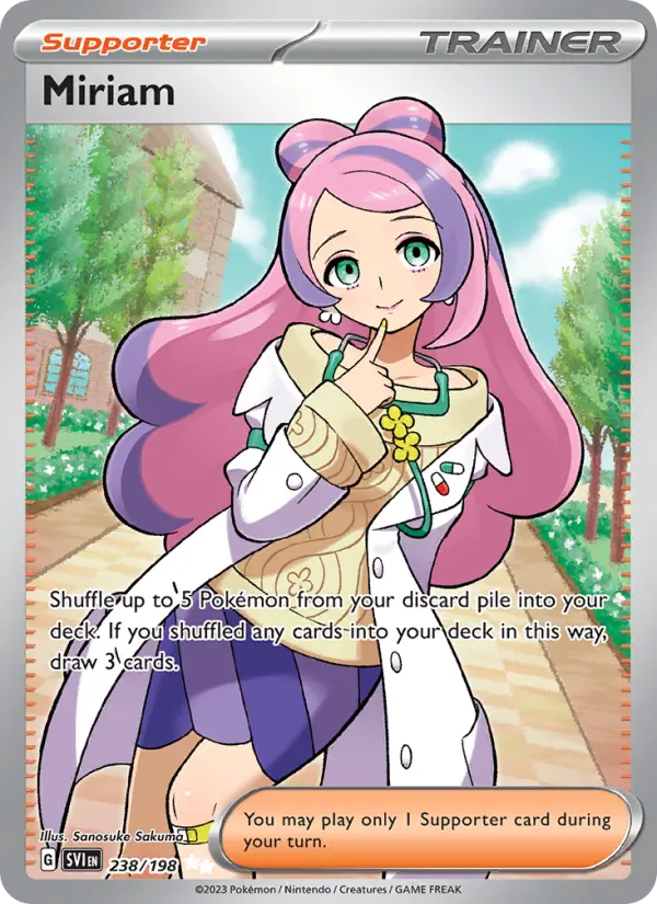 Miriam #238 — Scarlet & Violet