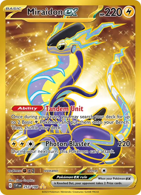 Miraidon ex #253 — Scarlet & Violet