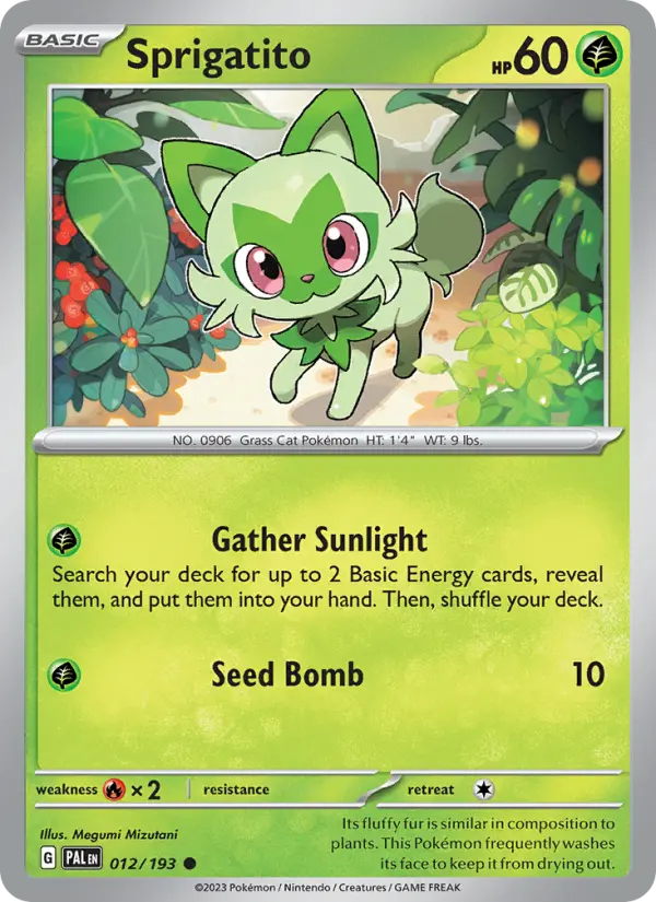Sprigatito #012 — Paldea Evolved