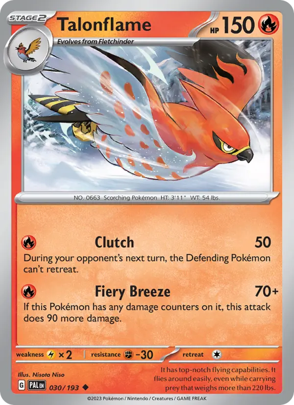 Talonflame #030 — Paldea Evolved