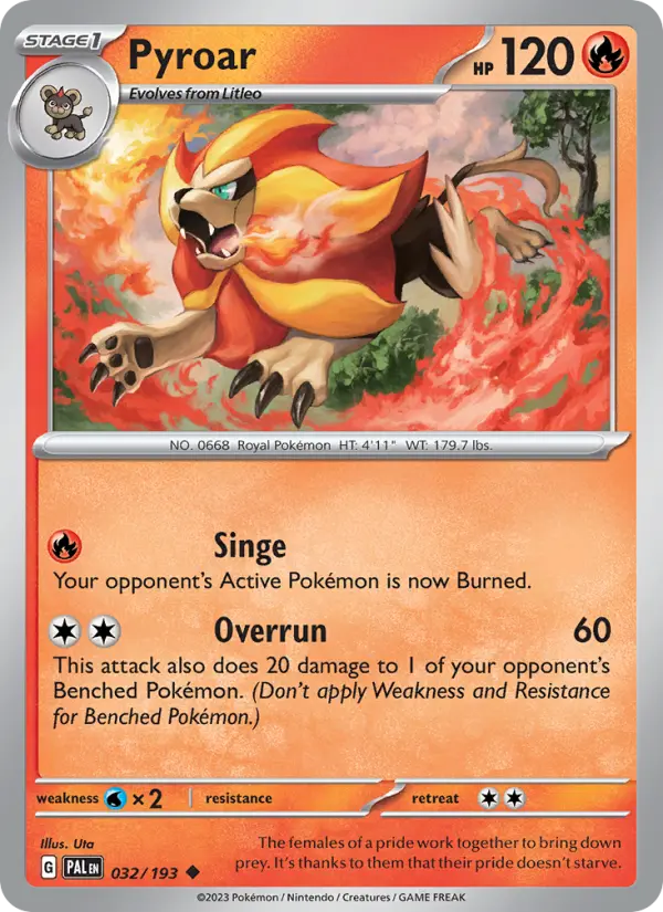 Pyroar #032 — Paldea Evolved